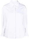 Fabiana Filippi Long-sleeve Bead-detail Shirt In White