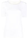 Fabiana Filippi Glitter-trim Knitted Top In White