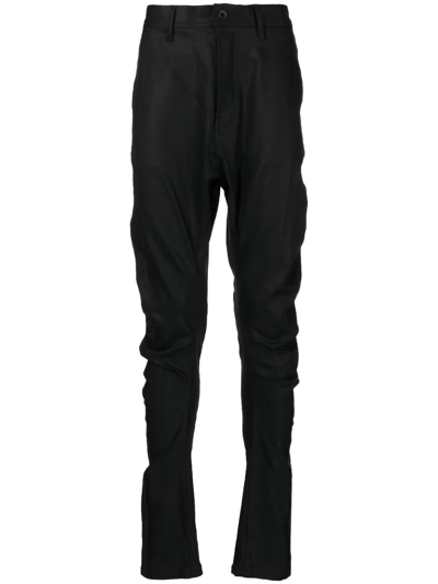 Julius Mid-rise Straight-leg Trousers In Schwarz