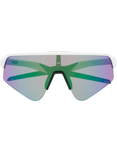 Oakley Oversize Visor Sunglasses In Weiss