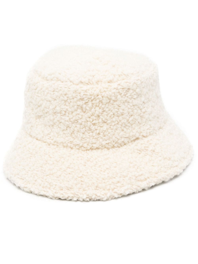 Isabel Marant Heavy-knit Logo-embroidered Hat In White