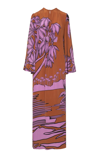 Johanna Ortiz Women's Reconocida Influencia Silk Maxi Tunic Dress In Multi