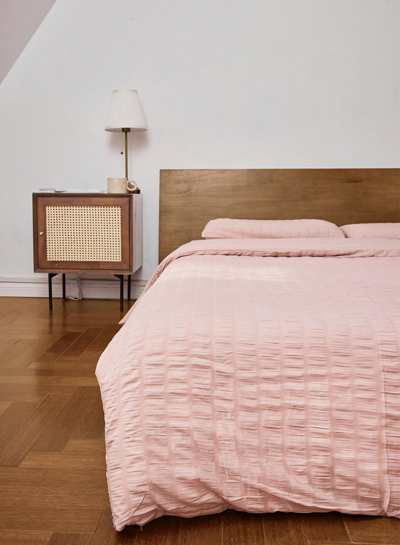 Nap Loungewear Dusty Pink Texture Duvet Cover Set