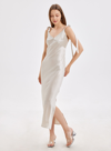 NAP LOUNGEWEAR EMPIRE STRAP SILK MAXI DRESS