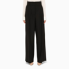 Ferragamo High-waisted Virgin-wool Trousers In Black