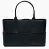 BOTTEGA VENETA MEDIUM ARCO TOTE BAG IN DEEP BLUE LEATHER