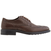 TOD'S BUCATURE FONDO GOMMA LEATHER DERBY BROGUES, BRAND SIZE 5.5 ( US SIZE 6.5 )