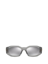 Versace Men's Clans Medusa Biggie Sunglasses In Transparent Grey