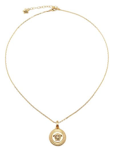 Versace Medusa Pendant Necklace In Gold