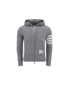 Thom Browne Light Grey Cotton Hoodie In Light Grey