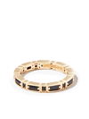 SUZANNE KALAN 18KT YELLOW GOLD INLAY BLACK DIAMOND RING