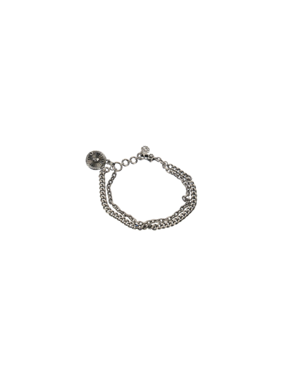 Alexander Mcqueen Medall Bracelet In Silver