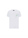 Giuseppe Zanotti Signature Embroidered Cotton T-shirt In Waimea Bianco