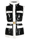 BALMAIN QUILTED BELTED GILET