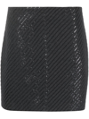 Brunello Cucinelli Sequin Embellished Mini Skirt In Grey