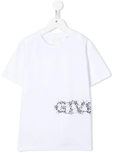 Givenchy Barbed Wire Logo-print T-shirt In White