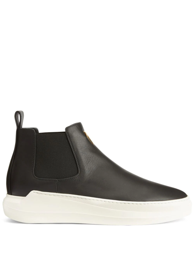 Giuseppe Zanotti Conley High Trainers In Black Leather