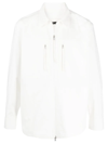 JIL SANDER ZIP-UP COTTON SHIRT JACKET