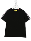 Off-white Off White T-shirt Nera In Jersey Di Cotone Bambina In Black