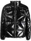 Philipp Plein Hexagon Quilted Padded Jacket In Schwarz