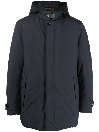 Moorer Coat Raffaello Padded In Blue