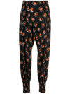 RABANNE PATTERNED ELASTICATED TROUSERS
