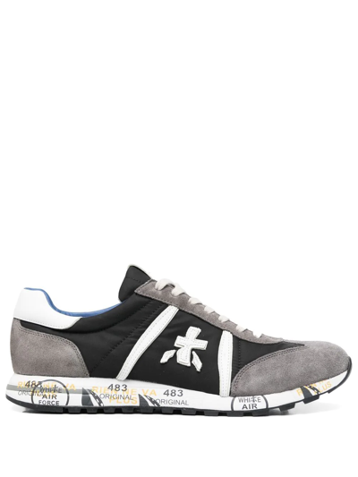 Premiata Lucy Panelled Low-top Sneakers In Blue