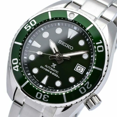 Pre-owned Seiko Prospex Sumo Spb103j1 Automatic Box & Warranty Green Dial Made In Japan