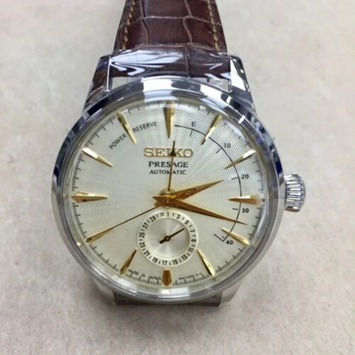 Pre-owned Seiko Presage Ssa387j1 Automatic Cocktail Power Reserve Japan Made Warranty