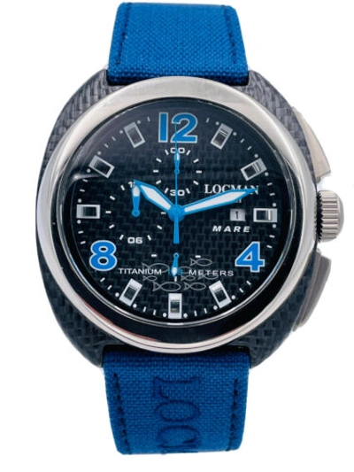 Pre-owned Locman Watch  Mare Carbon 1 27/32in 134kbl/795 Chrono Wr100m On Sale