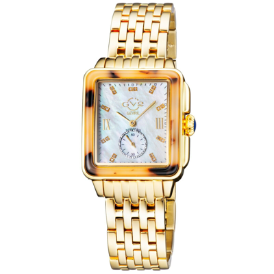 Pre-owned Gevril Gv2 By  Women's Bari Tortoise 9246b Swiss Quartz Mop Dial Diamond Watch