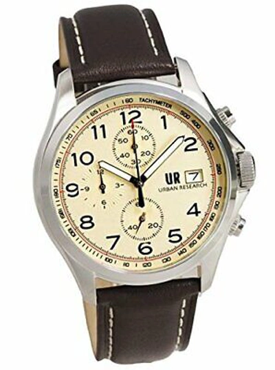 Pre-owned Urban Research Watch Chronograph Ur003-03 Men