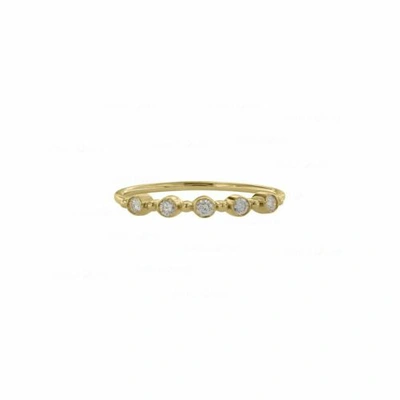 Pre-owned J.o.n 14k Gold Genuine Diamond Wedding Band Ring Size- 3 To 8 Us In White