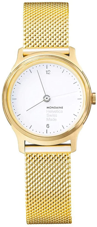 Pre-owned Mondaine Swiss Women's Watch  Helvetica No1 Light Sapphire Glass Mh1.l1111.sm