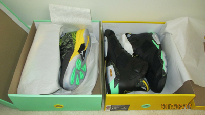 Pre-owned Jordan Nike Air  688447 920 Brazil Pack Ds Sz 13.5 - 2 Pairs In Box In Multicolor