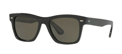 Pre-owned Oliver Peoples Oliver Sun Ov 5393su Black/g-15 Polarized (1492/p1) Sunglasses