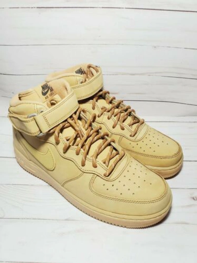 Pre-owned Nike Air Force Mid '07 Wb Flax Wheat Gum Light