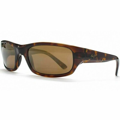 Pre-owned Maui Jim H103-10 Stingray Tortoise Frame / Hcl Bronze Polarized Lenses In Tortoise Frame/hcl Bronze Lens