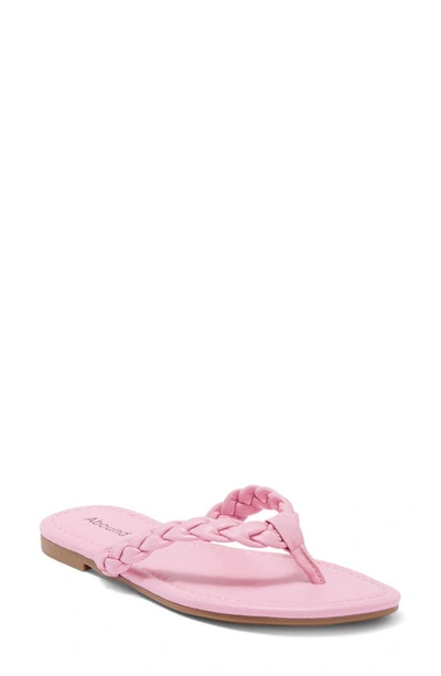 Abound Frannie Braided Thong Sandal In Pink Begonia