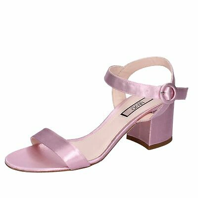 Pre-owned Liu •jo Shoes Women Liu Jo Sandals Pink Textile Elen Bf229