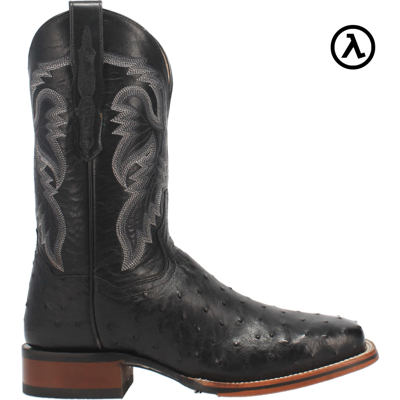 Pre-owned Dan Post Alamosa Full Quill Ostrich Boots Dp4873 All Sizes - In Black