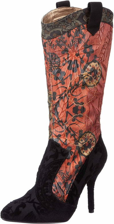 Pre-owned Desigual Women's 27tsl04 Shoe Heel Boots Abril Rojo In Red