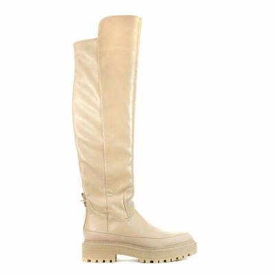Pre-owned Sam Edelman Lerue Light Cedarwood Nappa Leather High Boots H8522s1020 In See Listing