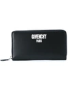 Givenchy Logo Print Wallet In Black