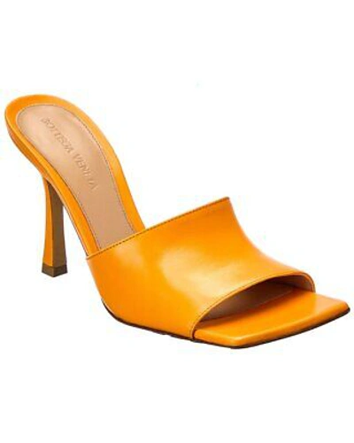 Pre-owned Bottega Veneta Stretch Leather Sandal Women's In Orange