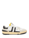 Lanvin Low-top Sneakers With Suede And Smooth Leather Accents In White