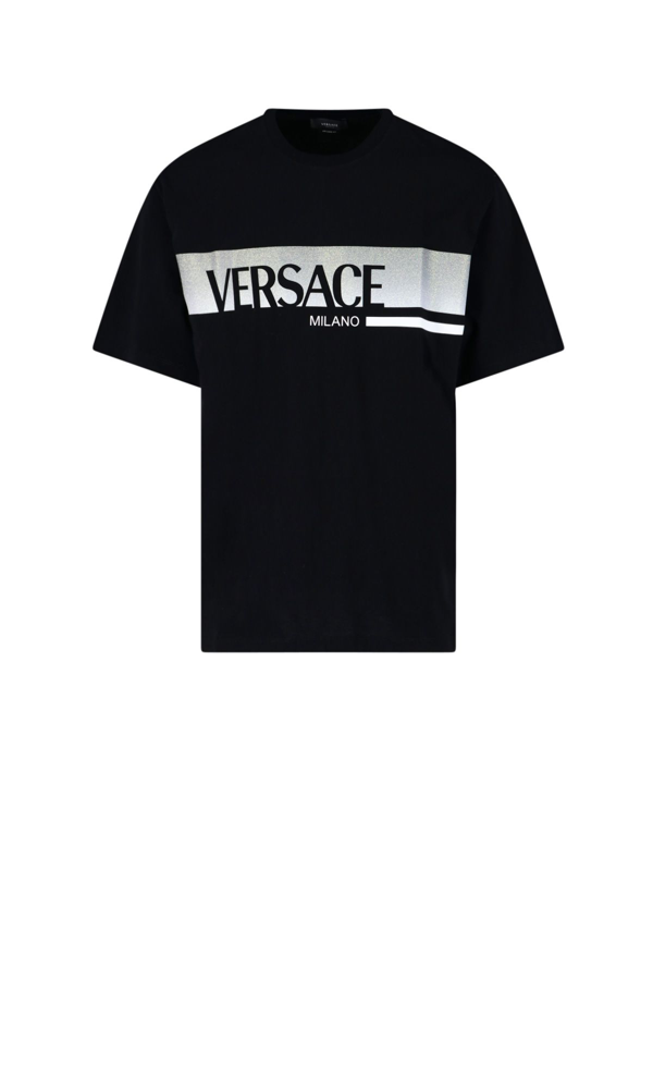 Versace Logo Cotton Jersey T-shirt