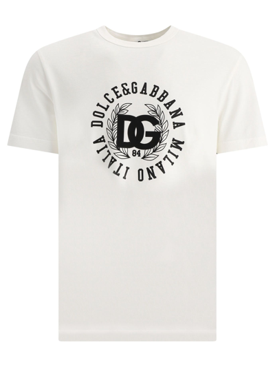 Dolce E Gabbana Men's  White Other Materials T Shirt