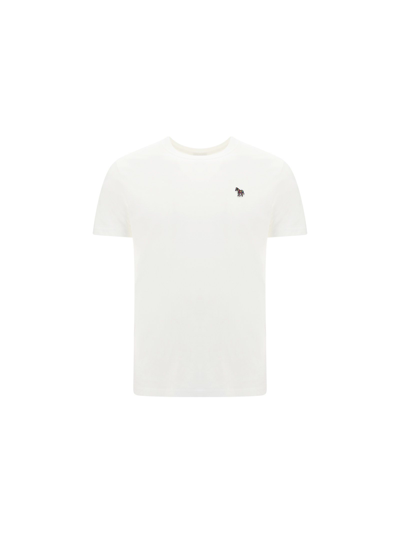 Paul Smith Zebra Logo T-shirt In 01 White