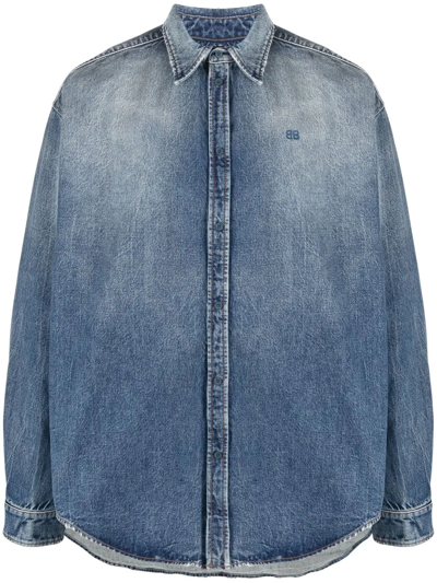 Balenciaga Vintage Denim Oversized Shirt